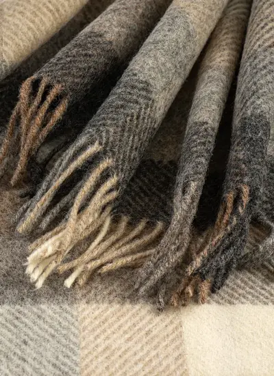 Woodale Natural Highland Wool Throw